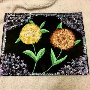 Floral canvas painting